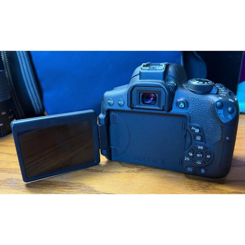 Canon EOS Rebel T6i DSLR Camera Bundle: 18-55mm & 75-300mm Lenses